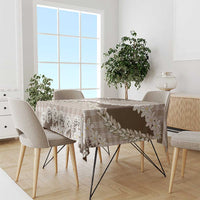 Brown Hawaii Tiare and Shell Lei Tablecloth Hawaiian Palaka Luxury Vibes - Polynesian Pride