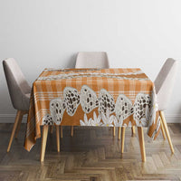 Orange Hawaii Tiare and Shell Lei Tablecloth Hawaiian Palaka Luxury Vibes - Polynesian Pride