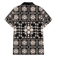 Aloha Hawaii Shell Quilt Family Matching Off Shoulder Maxi Dress and Hawaiian Shirt Seamless Style - Polynesian Pride