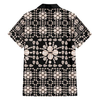 Aloha Hawaii Shell Quilt Family Matching Short Sleeve Bodycon Dress and Hawaiian Shirt Seamless Style - Polynesian Pride