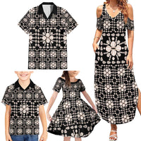 Aloha Hawaii Shell Quilt Family Matching Summer Maxi Dress and Hawaiian Shirt Seamless Style LT14 - Polynesian Pride