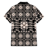 Aloha Hawaii Shell Quilt Family Matching Tank Maxi Dress and Hawaiian Shirt Seamless Style LT14 - Polynesian Pride
