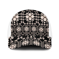 Aloha Hawaii Shell Quilt Mesh Trucker Cap Seamless Style - Polynesian Pride