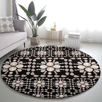 Aloha Hawaii Shell Quilt Round Carpet Seamless Style - Polynesian Pride