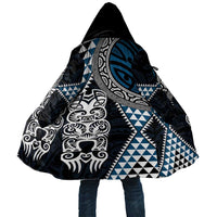 Blue Aotearoa Niho Taniwha Cloak Maori Mythology Tooth - Taniko Motifs - Polynesian Pride