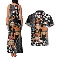 Aotearoa Kapa Haka Couples Matching Tank Maxi Dress and Hawaiian Shirt 2025 Festival - Traditional Maori Dance LT14 - Polynesian Pride