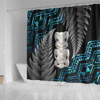 Aotearoa Taniko Paua Shell With Hei Tiki Shower Curtain