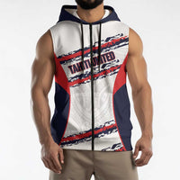 AS Venus Tahiti Football Custom Sleeveless Zip Hoodie Go Champions Polynesian Pattern