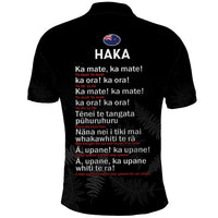 New Zealand Haka Rugby Polo Shirt 2024 Pacific Go Black Silver Fern LT14 - Polynesian Pride