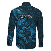 Personalised Polynesia Zodiac Pisces Family Matching Short Sleeve Bodycon Dress and Hawaiian Shirt Galaxy Polynesian Pattern Chest Tattoo Style LT14 - Polynesian Pride