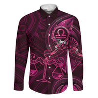 Personalised Polynesia Zodiac Libra Family Matching Puletasi and Hawaiian Shirt Galaxy Polynesian Pattern Chest Tattoo Style
