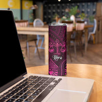 Personalised Polynesia Zodiac Libra Skinny Tumbler Galaxy Polynesian Pattern Chest Tattoo Style