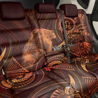 Personalised Polynesia Zodiac Leo Back Car Seat Cover Galaxy Polynesian Pattern Chest Tattoo Style LT14 - Polynesian Pride