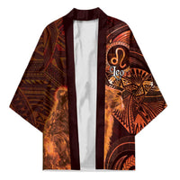 Personalised Polynesia Zodiac Leo Kimono Galaxy Polynesian Pattern Chest Tattoo Style LT14 Unisex Orange - Polynesian Pride