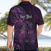 Personalised Polynesia Zodiac Virgo Hawaiian Shirt Galaxy Polynesian Pattern Chest Tattoo Style