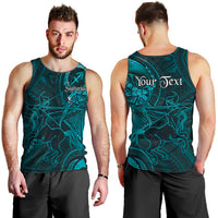 Personalised Polynesia Zodiac Sagittarius Men Tank Top Galaxy Polynesian Pattern Chest Tattoo Style LT14 - Polynesian Pride