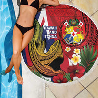Hawaii And Tonga Beach Blanket Shark Tattoo With Tongan Coat Of Arms
