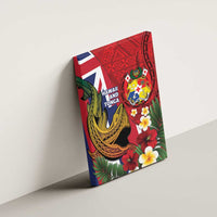 Hawaii And Tonga Canvas Wall Art Shark Tattoo With Tongan Coat Of Arms