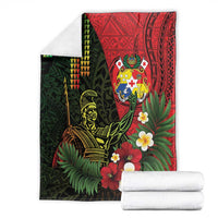 Hawaii And Tonga Blanket King Kamehameha Tribal Ngatu Pattern