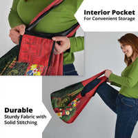 Hawaii And Tonga Grocery Bag King Kamehameha Tribal Ngatu Pattern