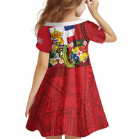 Hawaii And Tonga Family Matching Tank Maxi Dress and Hawaiian Shirt King Kalakaua Tribal Gecko Tongan Ngatu