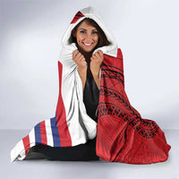 Hawaii And Tonga Hooded Blanket King Kalakaua Tribal Gecko Tongan Ngatu