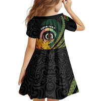 Personalised Vanuatu Independence Day Family Matching Long Sleeve Bodycon Dress and Hawaiian Shirt July 30 Pig Tusk Long God Yumi Stanap LT14 - Polynesian Pride