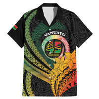 Personalised Vanuatu Independence Day Family Matching Mermaid Dress and Hawaiian Shirt July 30 Pig Tusk Long God Yumi Stanap
