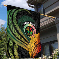 Personalised Vanuatu Independence Day Garden Flag July 30 Pig Tusk Long God Yumi Stanap