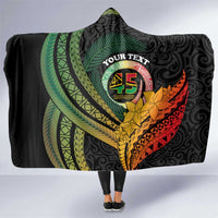Personalised Vanuatu Independence Day Hooded Blanket July 30 Pig Tusk Long God Yumi Stanap