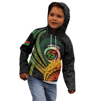 Personalised Vanuatu Independence Day Kid Hoodie July 30 Pig Tusk Long God Yumi Stanap