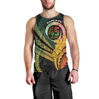Personalised Vanuatu Independence Day Men Tank Top July 30 Pig Tusk Long God Yumi Stanap