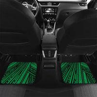 Halo Vanuatu Car Mats Happy 46th Independence Anniversary LT14 Set 2pcs - Back Black - Polynesian Pride