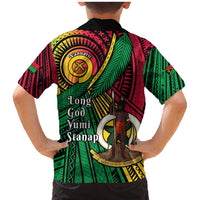 Halo Vanuatu Family Matching Mermaid Dress and Hawaiian Shirt Happy 45th Independence Anniversary LT14 - Polynesian Pride