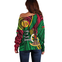 Halo Vanuatu Off Shoulder Sweater Happy 45th Independence Anniversary