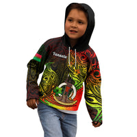 Polynesian Pride Vanuatu Kid Hoodie Reggae Polynesia Long God Yumi Stanap LT14 - Polynesian Pride