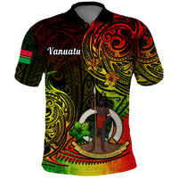 Polynesian Pride Vanuatu Polo Shirt Reggae Polynesia Long God Yumi Stanap LT14 Reggae - Polynesian Pride