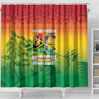 Vanuatu Indipendens Dei Shower Curtain Yumi 46th Independence Anniversary LT14 - Polynesian Pride