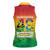 Vanuatu Indipendens Dei Women Sleeveless Polo Shirt Yumi 46th Independence Anniversary
