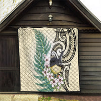 Endemic Tomtit New Zealand Quilt Miromiro Manuka Silver Fern Maori Pattern