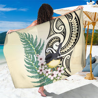 Endemic Tomtit New Zealand Sarong Miromiro Manuka Silver Fern Maori Pattern