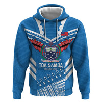 Custom Toa Samoa Rugby Zip Hoodie Samoan Siva Tau Uso Aso Uma