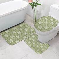 Vesuvian Green Palaka Quilt Hawaii Bathroom Set Traditional Hawaii-plaid Pattern - Polynesian Pride