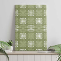 Vesuvian Green Palaka Quilt Hawaii Canvas Wall Art Traditional Hawaii-plaid Pattern LT14 - Polynesian Pride