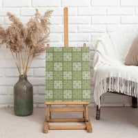 Vesuvian Green Palaka Quilt Hawaii Canvas Wall Art Traditional Hawaii-plaid Pattern LT14 - Polynesian Pride