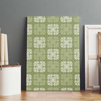 Vesuvian Green Palaka Quilt Hawaii Canvas Wall Art Traditional Hawaii-plaid Pattern LT14 - Polynesian Pride