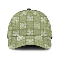 Vesuvian Green Palaka Quilt Hawaii Classic Cap Traditional Hawaii-plaid Pattern LT14 Universal Fit Vesuvian Green - Polynesian Pride
