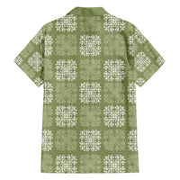 Vesuvian Green Palaka Quilt Hawaii Family Matching Puletasi and Hawaiian Shirt Traditional Hawaii-plaid Pattern LT14 - Polynesian Pride