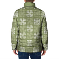 Vesuvian Green Palaka Quilt Hawaii Padded Jacket Traditional Hawaii-plaid Pattern LT14 - Polynesian Pride