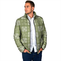 Vesuvian Green Palaka Quilt Hawaii Padded Jacket Traditional Hawaii-plaid Pattern LT14 - Polynesian Pride